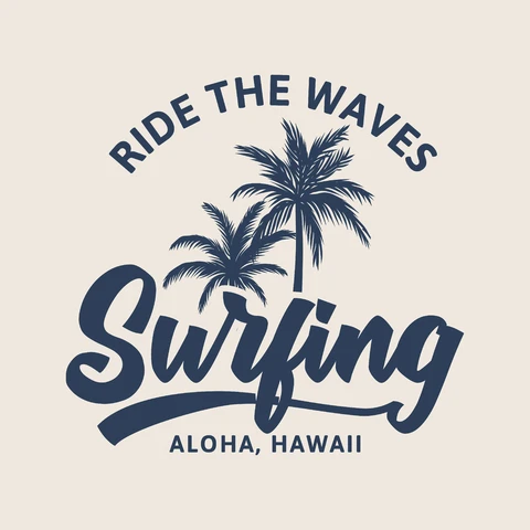 EPS,JPG Vintage Surfing Badge Design