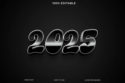 PSD 2028 Text Style Effect