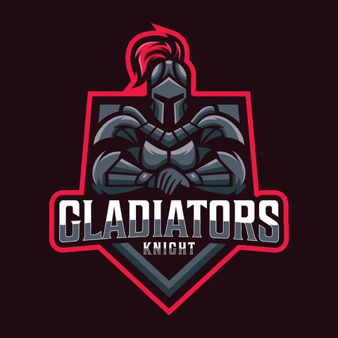 EPS,JPG Esports Logo Design with Gladiator Theme