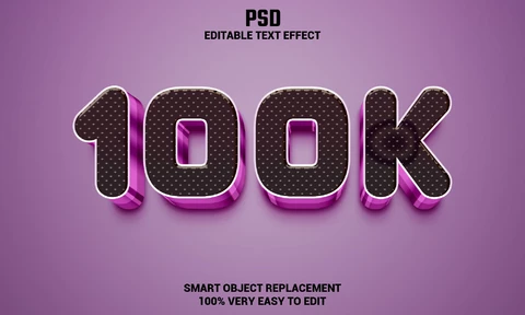 PSD Effet de texte 100k