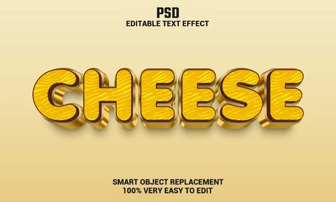 PSD Cheese Text Effect