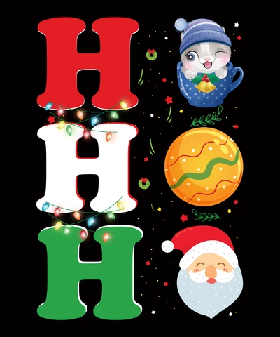 PNG, AI, EPS Ho Ho Ho