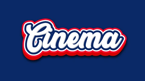AI,EPS Efecto de texto cinematográfico