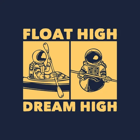 EPS,JPG Vintage Illustration with Space Theme