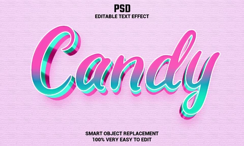 PSD Candy Text Effect