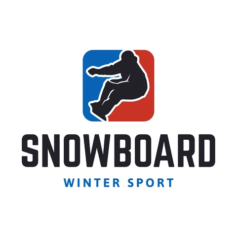 EPS,JPG Diseño de logotipo deportivo para snowboard
