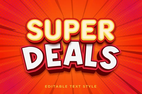 AI,EPS Effet de texte deals