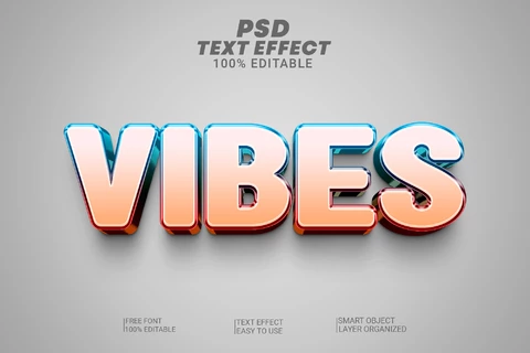 PSD Efeito de texto 3d pêssego elegante e positivo