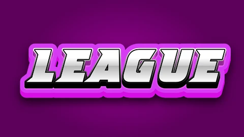 EPS,AI Efecto texto liga deportiva púrpura