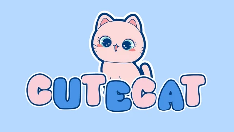 AI,EPS Texte en lettres de chat mignon