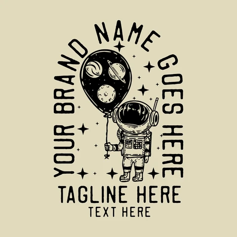 EPS,JPG Vintage Astronaut Illustration Design