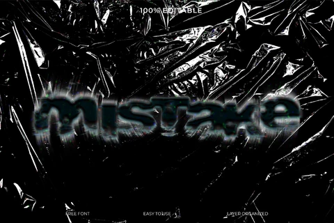 PSD Mistake Font Style Effect