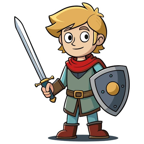 AI,JPG Cartoon Character Illustration