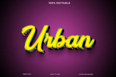 PSD Urban Text Style Effect