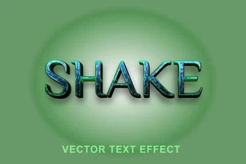 EPS Shake thin marmor font style effect