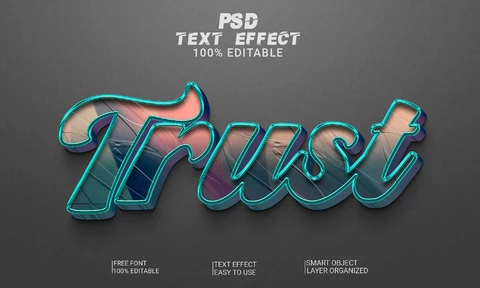 PSD Trust Indian Summer Vibes Font Style Effect