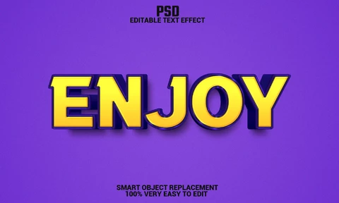 PSD Disfruta del efecto texto