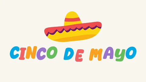 AI,EPS Efeito de texto Cinco de Mayo
