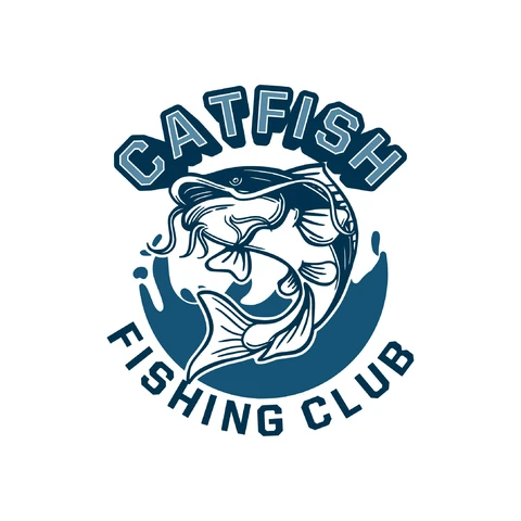 EPS,JPG Vintage Badge Logo for Fishing Club