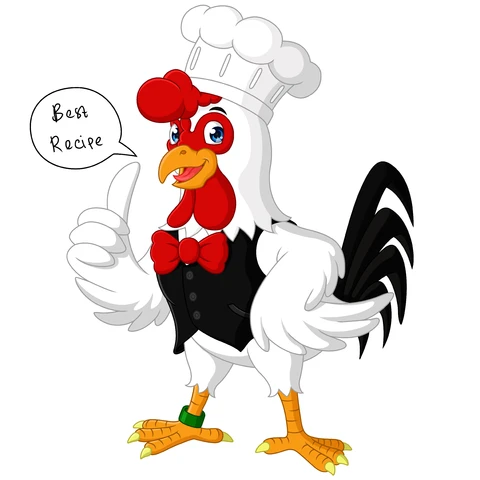 EPS,JPG Cartoon Chef Chicken Illustration