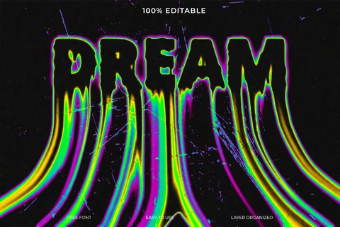 PSD Dream Font Style Effect