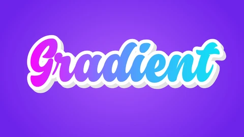 AI,EPS Effet de texte aux couleurs dégradées vibrantes