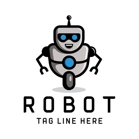 EPS,JPG Nowoczesne logo robota