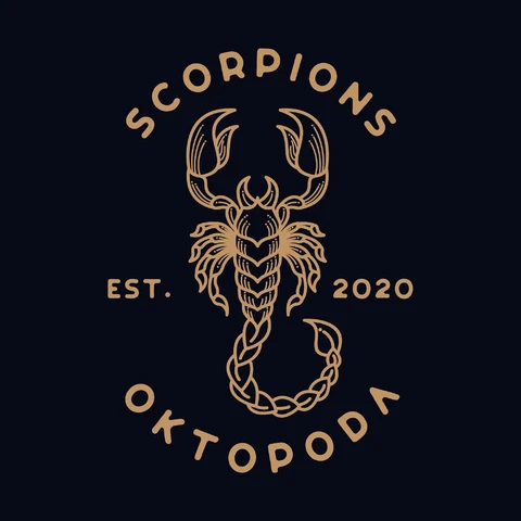EPS,JPG Vintage Logo Design with Scorpion Motif
