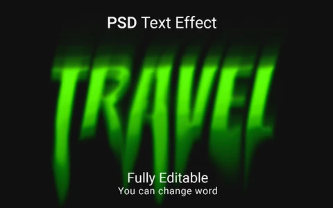 PSD Travel Font Style Effect