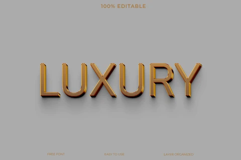 PSD Luxury Text Style Effect