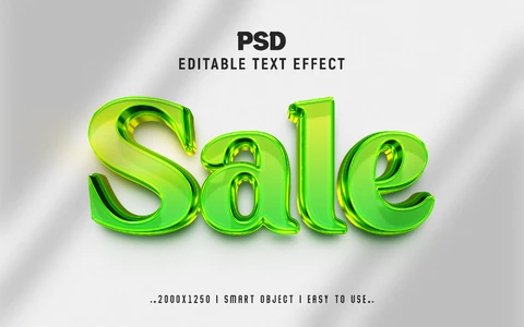 PSD Verkoop tekststijleffect