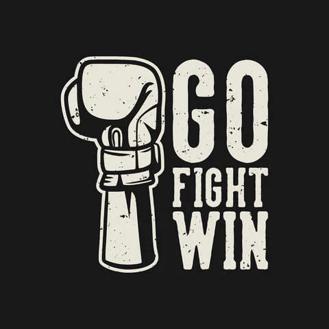 EPS,JPG Vintage Boxing Motivational Poster