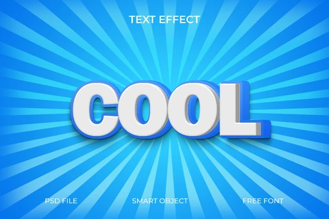 PSD 3d pop-art teksteffect