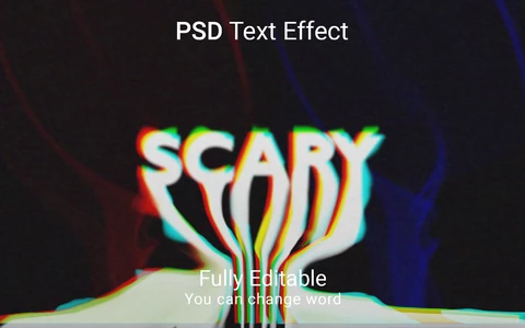 PSD Scary Font Style Effect