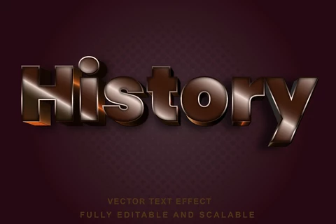 EPS Brilliant History 3D Font Style Effect