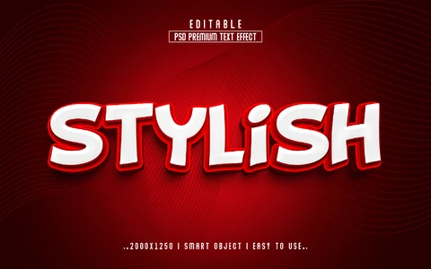 PSD Efeito de estilo de texto elegante