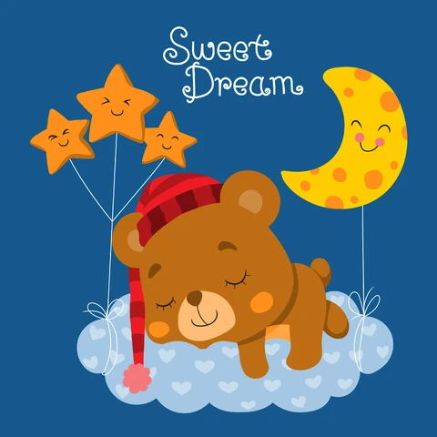 EPS,JPG Cute Cartoon Style Nursery Art