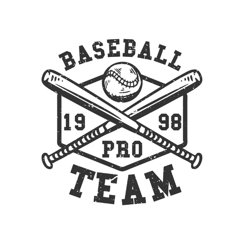 EPS,JPG Vintage Baseball Team Logo Design