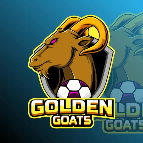 EPS,JPG Mascot Logo Design for Golden Goats