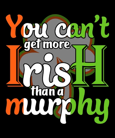 PNG,AI,EPS No se puede ser más irlandés que un murphy