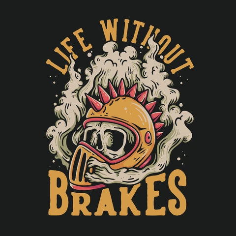 EPS,JPG Ilustracja kasku motocyklowego w stylu vintage