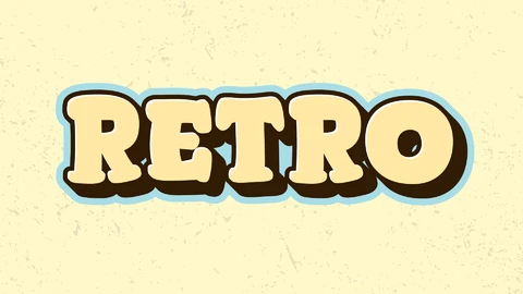EPS,AI Effet de texte rétro et cartoon