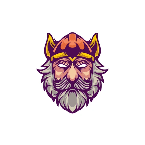 EPS,JPG Viking Character Mascot Illustration