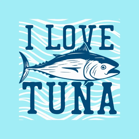 EPS,JPG Vintage Nautical Tuna Illustration