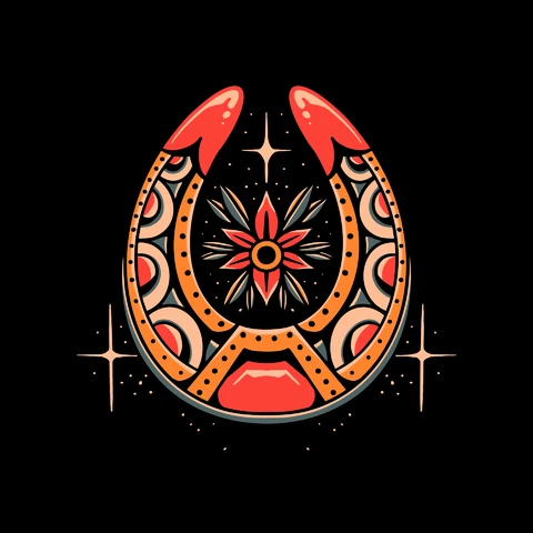 EPS,AI,JPG Decorative Horseshoe Design