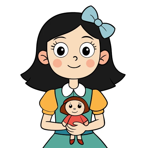 AI,JPG Cute Cartoon Character Illustration