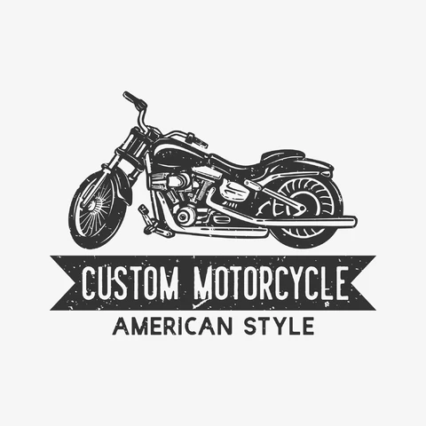 EPS,JPG Niestandardowy emblemat motocyklowy w stylu vintage