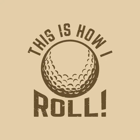 EPS,JPG Vintage Golf Themed Typography Design