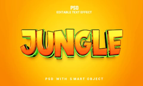 PSD Jungle Text Effect