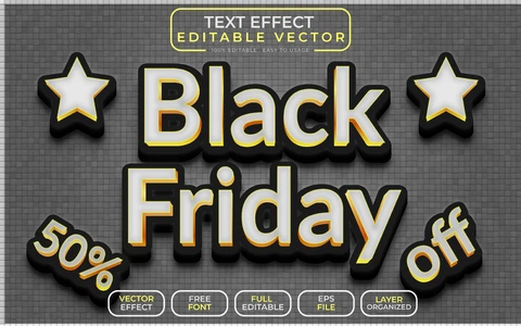 EPS,AI Effetto testo Black Friday